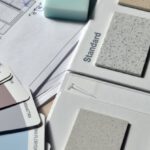 Flooring - Gray Standard Color Book Near Green Eraser