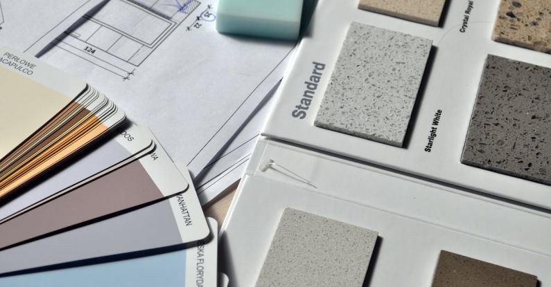 Flooring - Gray Standard Color Book Near Green Eraser